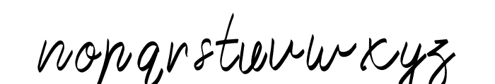 Montiwa Script Font LOWERCASE