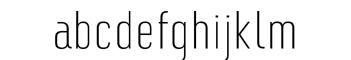 Monton ExtraLight Font LOWERCASE