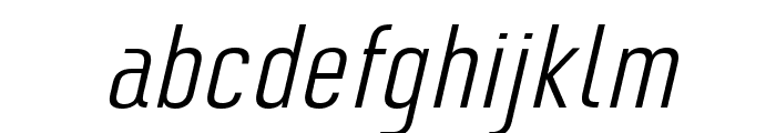 Monton Light Italic Font LOWERCASE