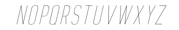 Monton-ThinItalic Font UPPERCASE