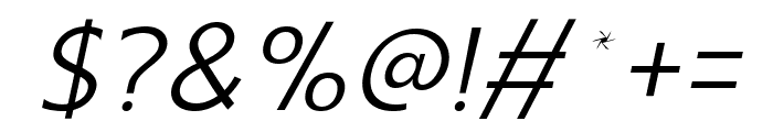 Montreal LightOblique Italic Font OTHER CHARS