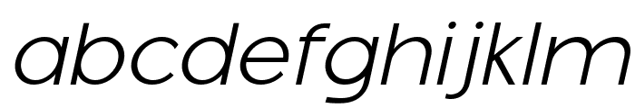 Montreal LightOblique Italic Font LOWERCASE