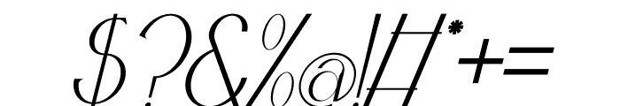 Monyka Italic Font OTHER CHARS