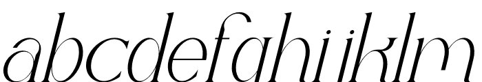 Monyka Italic Font LOWERCASE