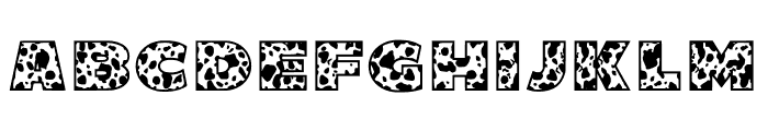 Moo Moo Font UPPERCASE