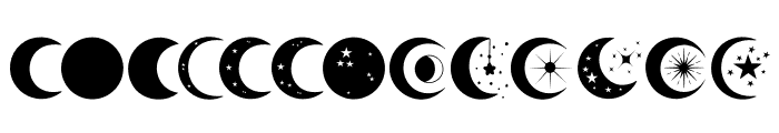 Moon Doodle Font UPPERCASE