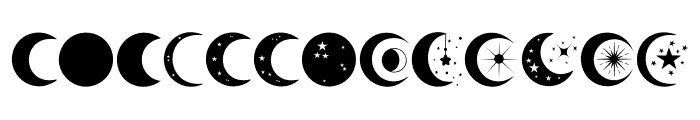 Moon Doodle Font LOWERCASE