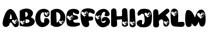 Moon Love Font UPPERCASE
