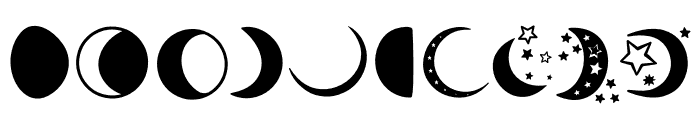 Moon and Star Font OTHER CHARS