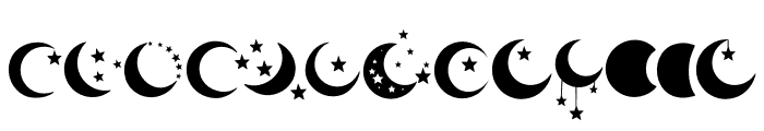 Moon and Star FONT