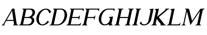 Moonclare Italic Font UPPERCASE