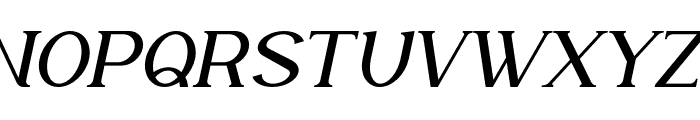 Moonclare Italic Font UPPERCASE