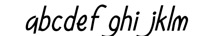 Moonees Italic Font LOWERCASE
