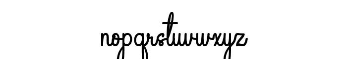 Moonlight Signature Regular Font LOWERCASE