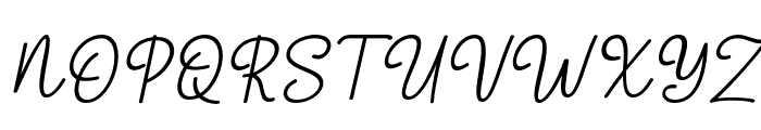 MoonlightSignature-Italic Font UPPERCASE