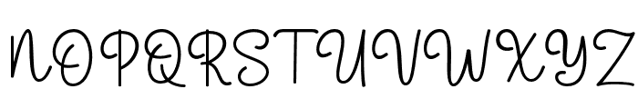 MoonlightSignature-Regular Font UPPERCASE