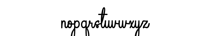 MoonlightSignature-Regular Font LOWERCASE