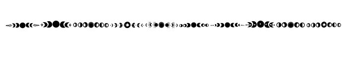 Moons Cycle Font OTHER CHARS