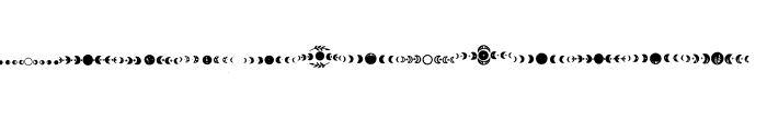 Moons Cycle Font UPPERCASE