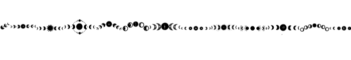 Moons Cycle Font UPPERCASE