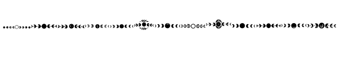 Moons Cycle Font LOWERCASE