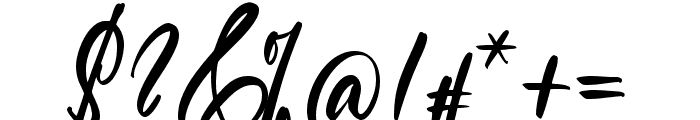 Moonshine Calligraphy Regular Font OTHER CHARS