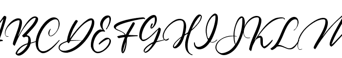Moonshine Calligraphy Regular Font UPPERCASE
