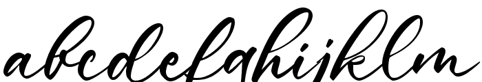 Moonshine Calligraphy Regular Font LOWERCASE