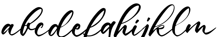 MoonshineCalligraphy-Regular Font LOWERCASE