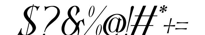 Moore Great Italic Font OTHER CHARS