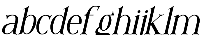 Moore Great Italic Font LOWERCASE