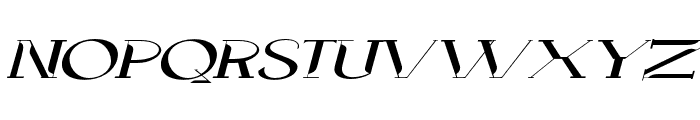 Moortys Expanded Italic Font LOWERCASE