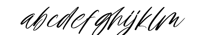 Moostnaly Italic Font LOWERCASE