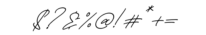 Mophelian Friendley Italic Font OTHER CHARS