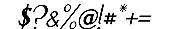 Moran Italic Font OTHER CHARS