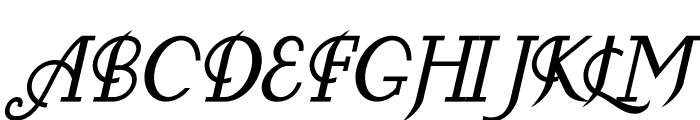 Moran Italic Font UPPERCASE