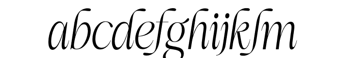 More Bright Italic Font LOWERCASE