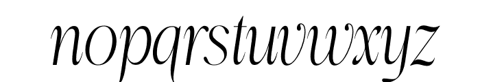 More Bright Italic Font LOWERCASE