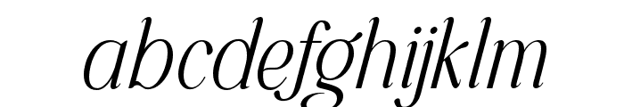 MoreHilton-Italic Font LOWERCASE