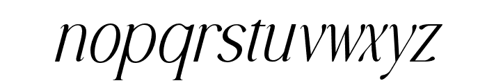 MoreHilton-Italic Font LOWERCASE