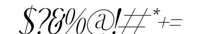 Morelan Italic Font OTHER CHARS