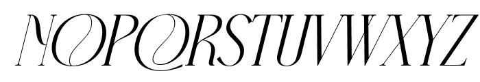 Morgalen Italic Font UPPERCASE