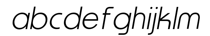Morgan ExtraLight Italic Font LOWERCASE
