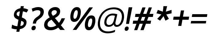 Morgan Medium Italic Font OTHER CHARS