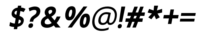 Morgan SemiBold Italic Font OTHER CHARS