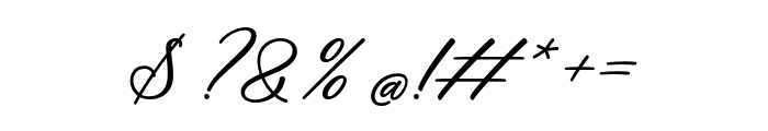 Morgan Signature Font OTHER CHARS
