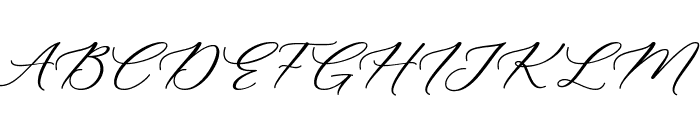 Morgan Signature Font UPPERCASE