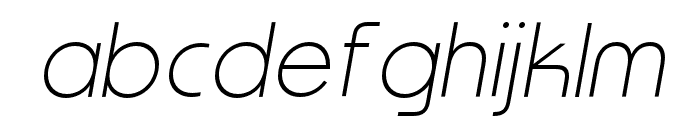 Morgan Thin Italic Font LOWERCASE