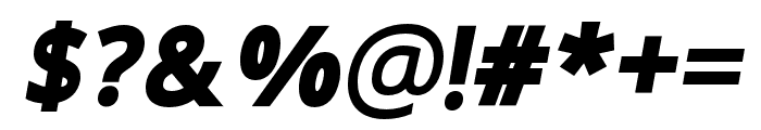 Morgan UltraBold Italic Font OTHER CHARS