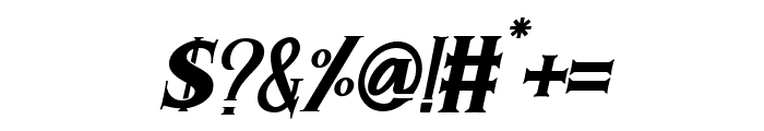 MorganTattoo-Italic Font OTHER CHARS